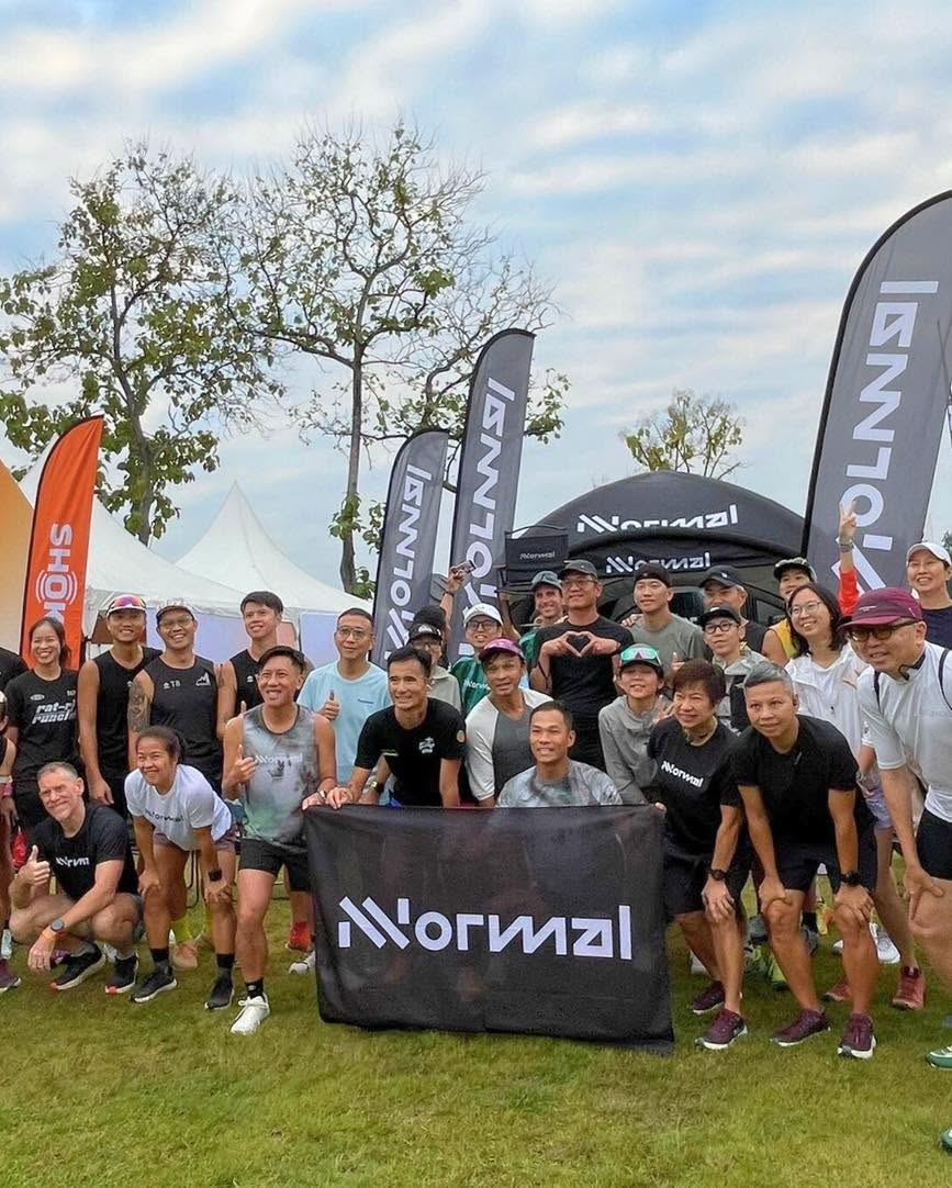 Runners gathered at the NNormal event booth in Thailand